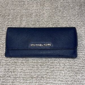 Blue Michael Kors wallet